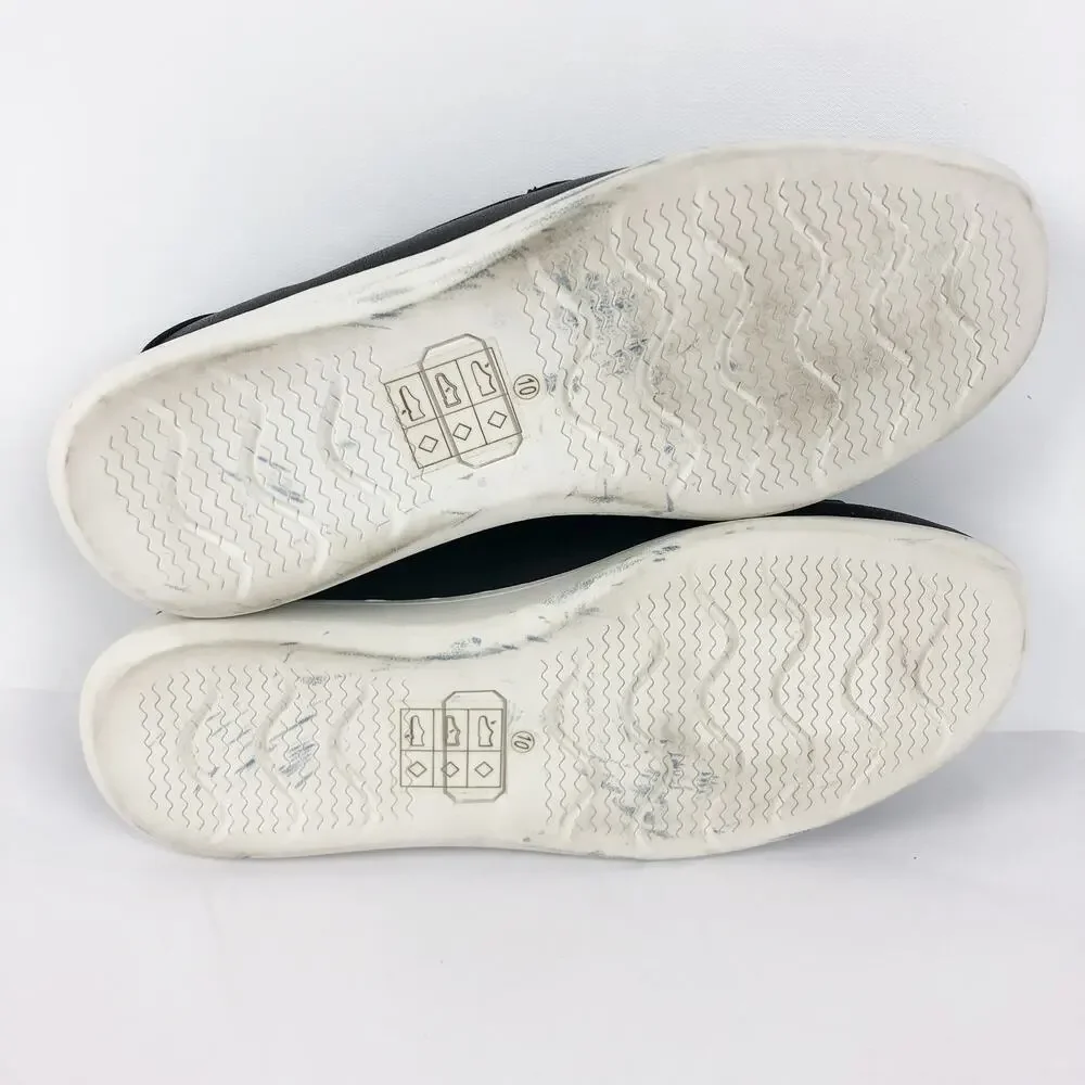 Tahari Mens Hipster Casual Loafers Size 10 Black Slip On Almond Toe